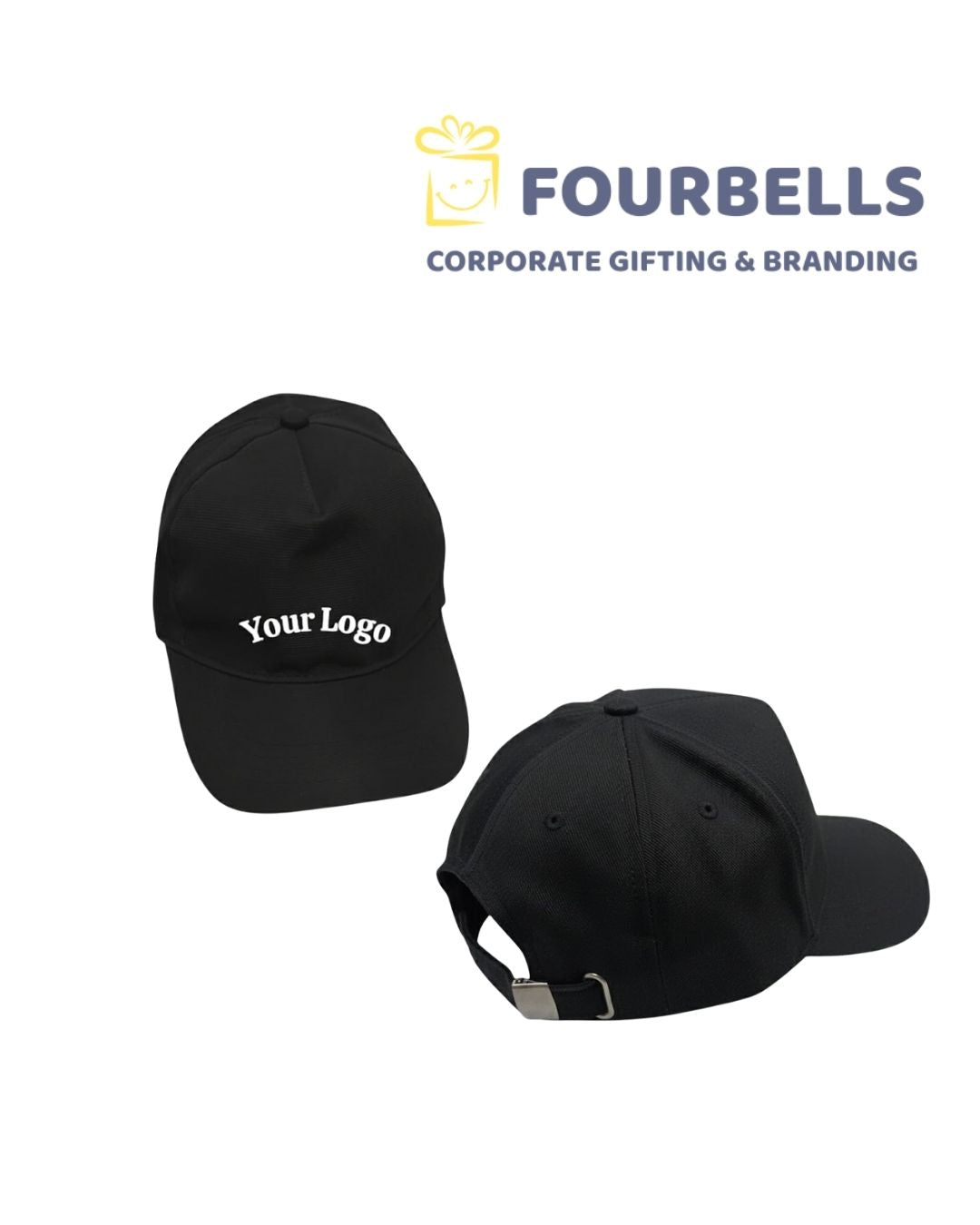 Plain & Printed Cotton Caps with Custom Logo | Promotional & Corporate Gifting Caps | Fourbells