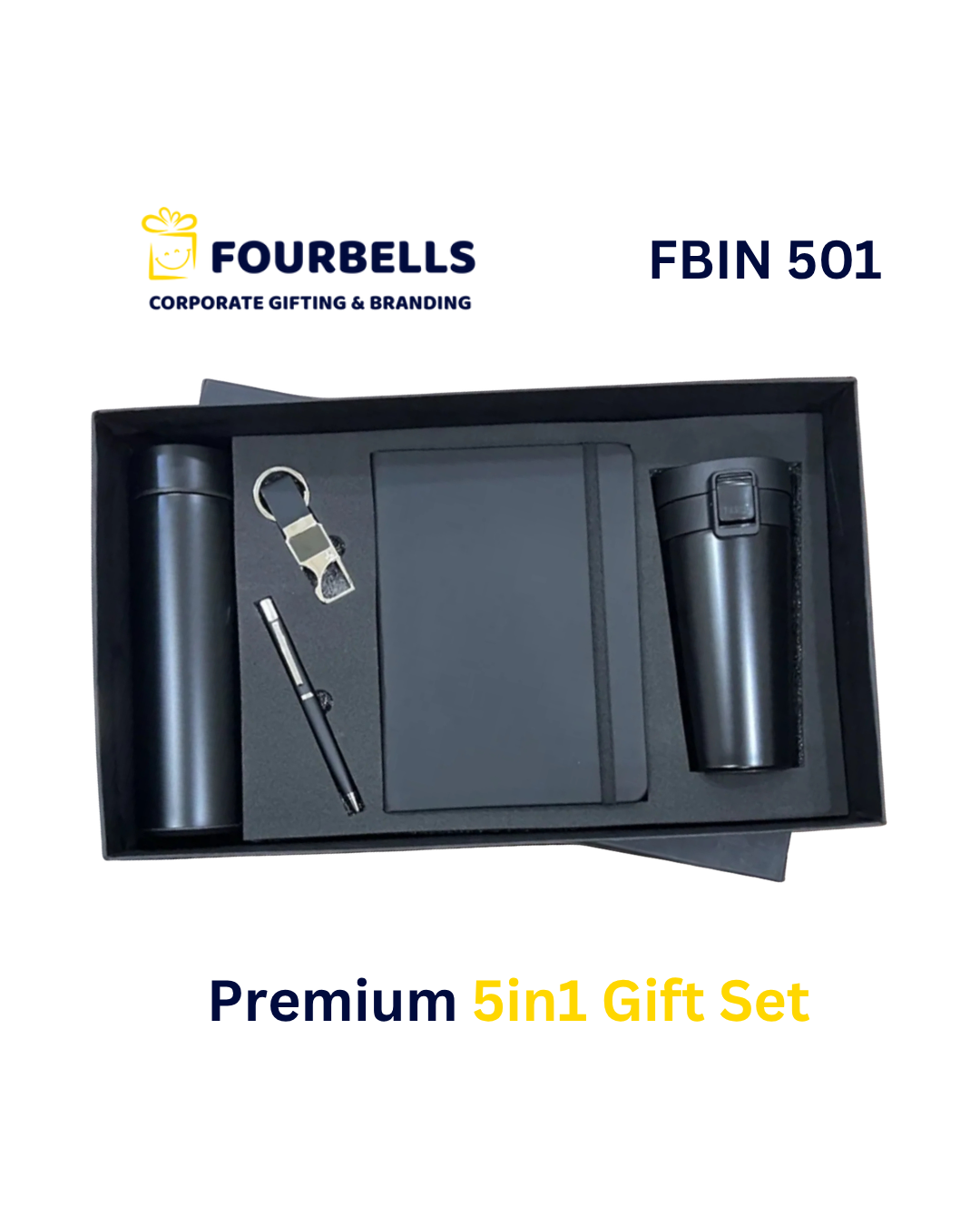 Premium 5-in-1 Executive Corporate Gift Set Customized Branding Available