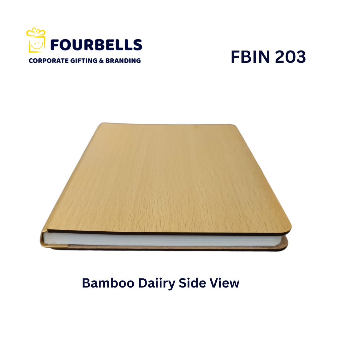 2IN1 Giftset Bamboo A5 Diary and Pen Gift Set with Premium Box
