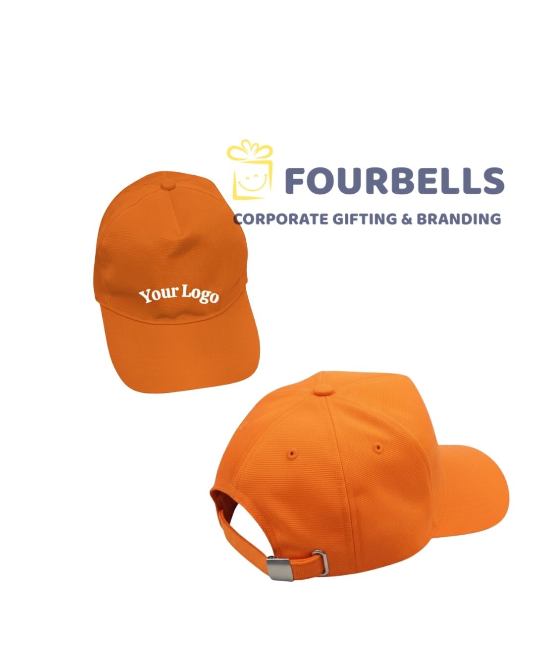 Plain & Printed Cotton Caps with Custom Logo | Promotional & Corporate Gifting Caps | Fourbells