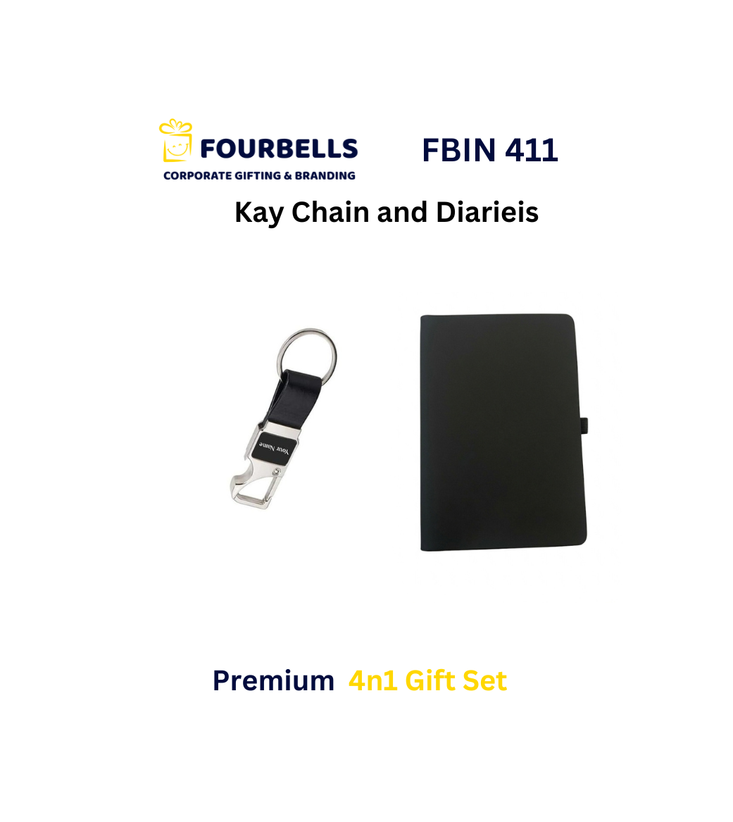 Premium 4-in-1 Executive Corporate Gift Set with Power Bank /Customized Branding Available