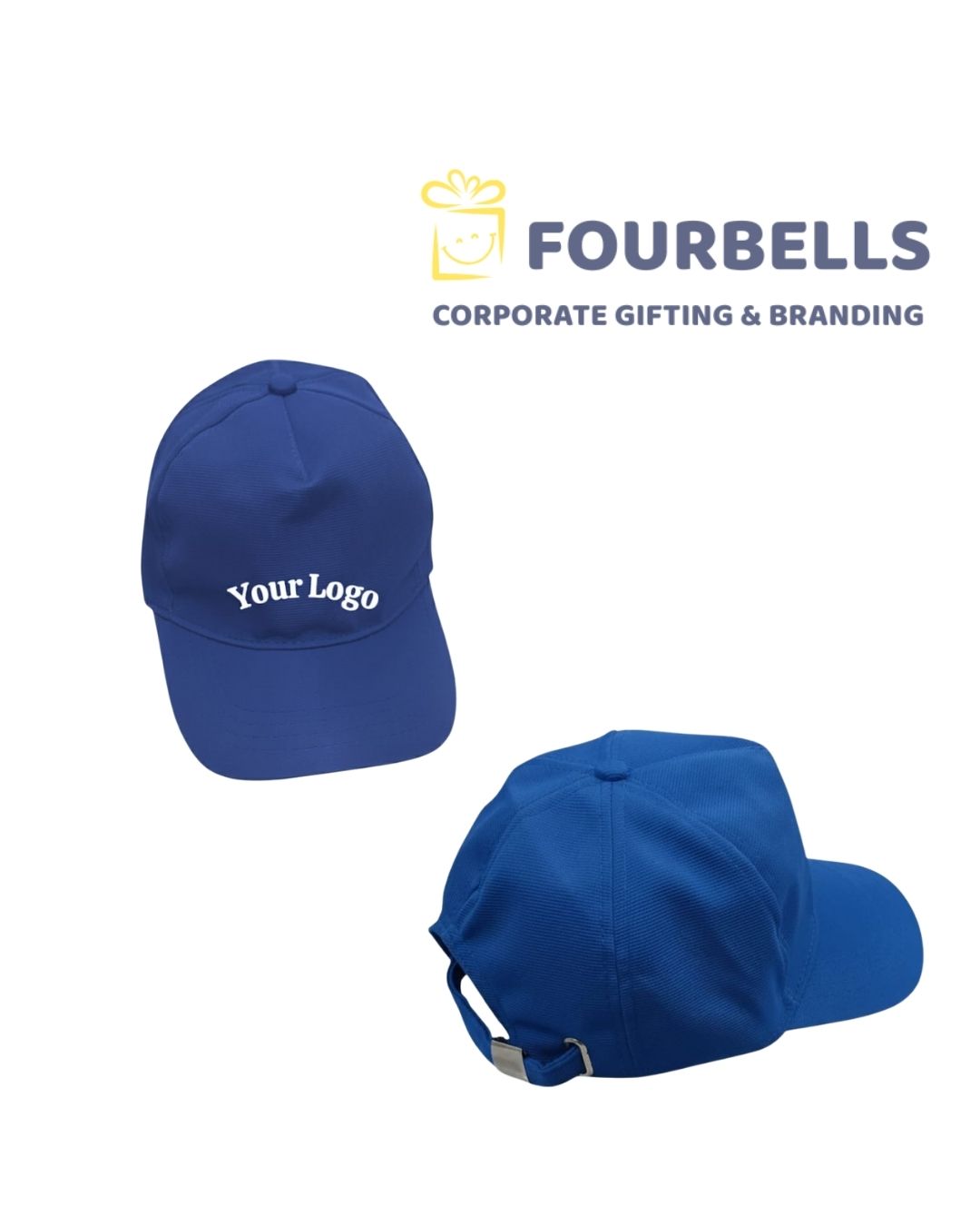 Plain & Printed Cotton Caps with Custom Logo | Promotional & Corporate Gifting Caps | Fourbells