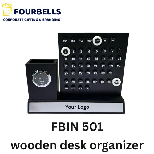 Fourbells FBIN 501 Wooden Desk Organizer