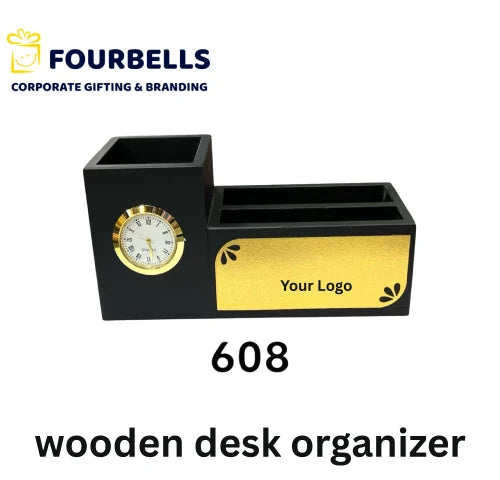 Fourbells FBIN 608 Wooden Desk Organizer
