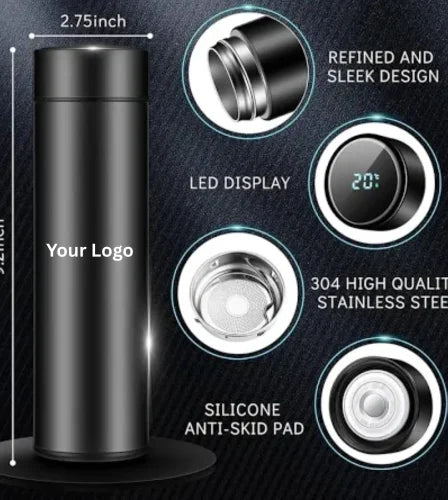Stainless Steel Smart Led Temperature Bottle