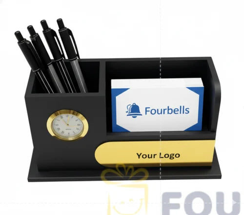 Fourbells FBIN 618 Wooden Desk Organizer